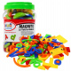 Set de magneți colorati pentru copii 3+ Jucărie educativă + Numere Litere Cifre Linii 128 el.