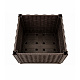 Aga Jardiniere cu spalier 40x40x135 cm Maro închis