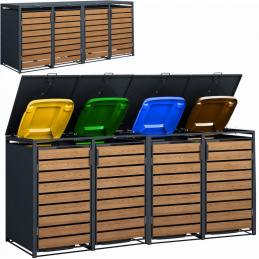 Acoperire pentru 4 coșuri de gunoi