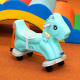 Aga4Kids Cal de legăn din plastic 2în1 DS3802 Albastru