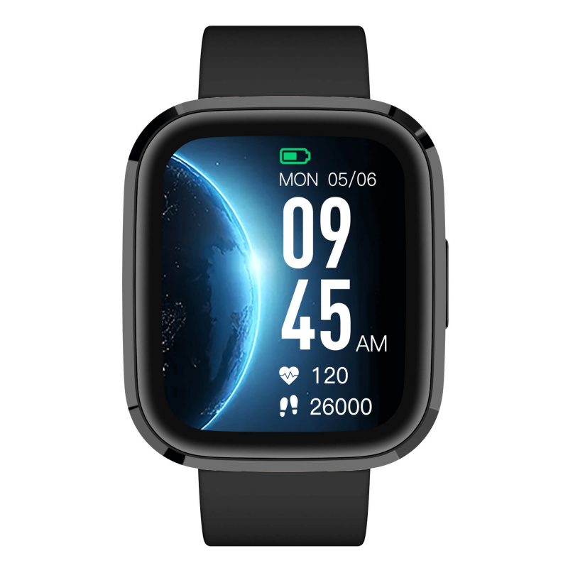 Garett GRC STYLE Ceas inteligent Negru cu curea din silicon negru