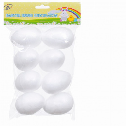 Ouă de polistiren alb 8 de Paște