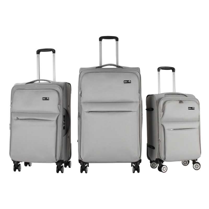 Set de valize de călătorie Aga Travel Gri deschis - 6CZ001 - 2. CALITATE