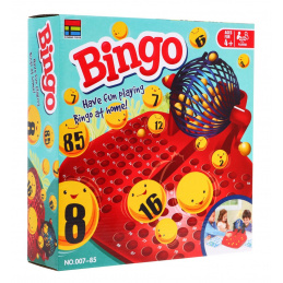 Joc Bingo pentru copii 4+ Loterie numerică + Mașină de extragere cu tambur + Bile cu numere + Cartonașe Jetoane