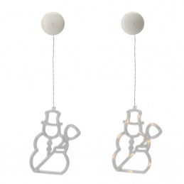 Aga Decorațiune LED de Crăciun suspendată pentru fereastră Om de zăpadă Aga Decorațiune LED de Crăciun suspendată pentru fereastră Om de zăpadă