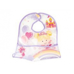 Bavetă impermeabilă cu buzunar prințesă 4m+ LULABI universală