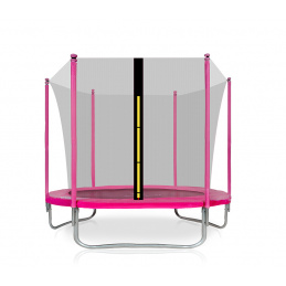 Aga SPORT FIT Trambulină 180 cm Roz + plasă de protecție interioară