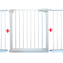 POARTĂ DE SIGURANȚĂ S3 ALBĂ pentru scări, uși 79-115 cm extensibilă de protecție