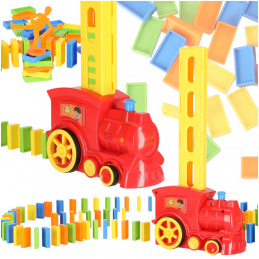 Aga Domino Locomotivă 80 piese Roșu