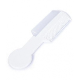 Pieptene pentru păr cu dinți moi și tari, Alb 0m+ POUPY universal