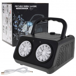 Mașină de făcut baloane de săpun pentru copii 3+ și adulți + 2 duze + ventilator + iluminare LED + lichid pentru baloane Mașină de făcut baloane de săpun pentru copii 3+ și adulți + 2 duze + ventilator + iluminare LED + lichid pentru baloane