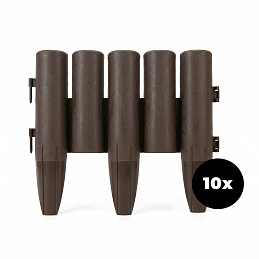 Aga Bordură de grădină din plastic 27x24x2,3 cm 10 bucăți Aga Bordură de grădină din plastic 27x24x2,3 cm 10 bucăți