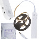 Detector de mișcare USB bandă LED 1M alb cald pe baterii