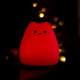 Aga Lumină de noapte tactilă Little Cat - LED din silicon