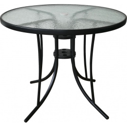 Masă de cafea neagră - 90 cm