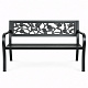 Bancă de grădină din metal Aga 125x53x77 cm