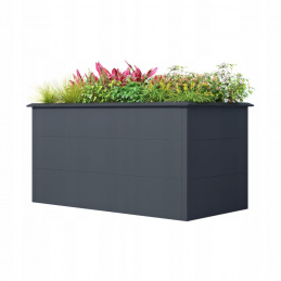 Pat de grădină înălțat 77x150x100 cm