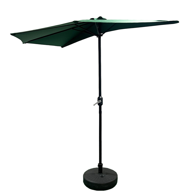 Umbrelă de soare semicirculară Aga CLASSIC 270 cm Verde închis