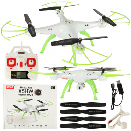 SYMA X5HW 2,4GHz RC Dron Cameră Wi-Fi Albă