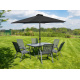 Linder Exclusiv Umbrelă de soare înclinabilă 300 cm Gri