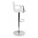 Aga 2x Scaun de bar cu brațe Alb