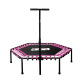 Aga FITNESS Trambulină 130 cm Roz + mâner