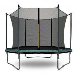 Aga SPORT FIT Trambulină 180 cm Dark Green + plasă de protecție interioară