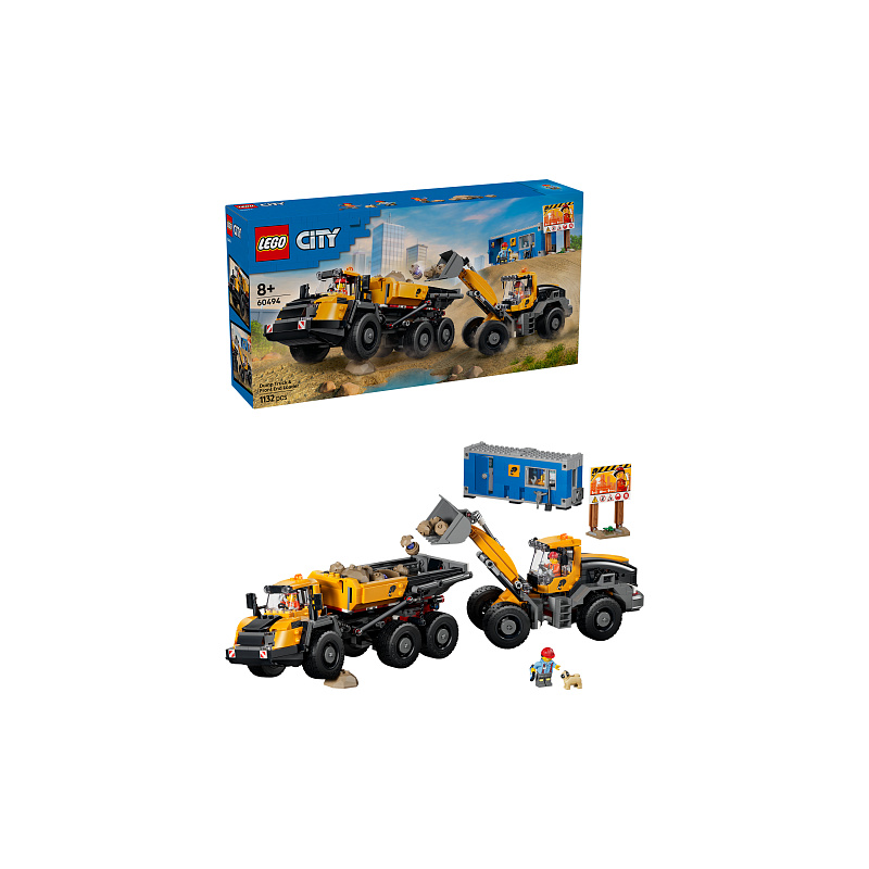 LEGO® City 60494 Camion basculant ?i încărcător frontal