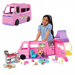 Barbie Dream Camper Rulotă de vis cu cort HRJ78