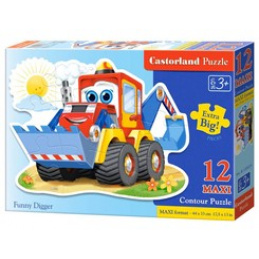Puzzle de 12 piese MAXI Funny Digger universal