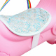 Aga4Kids Cal de leagăn din plastic 2în1 DS3803 Roz