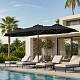 Linder Exclusiv Umbrelă de grădină 300x150x220 cm Gri închis