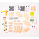 Aga4Kids Set trenuleț din lemn 36 piese DS5642