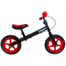 Bicicletă de echilibru roșu-negru R4 R-Sport Roți EVA 12''