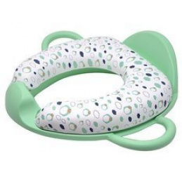 Suport moale pentru toaletă cu mânere Verde deschis 18m+ POUPY universal