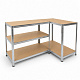 Raft metalic Linder Exclusiv 180x100x60 cm 5 polițe