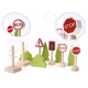 Aga Set trenuleț din lemn pentru copii, 70 de piese