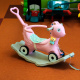 Aga4Kids Cal de leagăn din plastic 2în1 DS3803 Roz